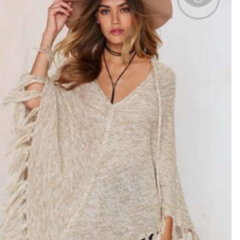 Nasty gal poncho sweater!